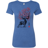 T-Shirts Vintage Royal / S Sakura Deer Women's Triblend T-Shirt