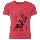 Sakura Deer Youth Triblend T-Shirt