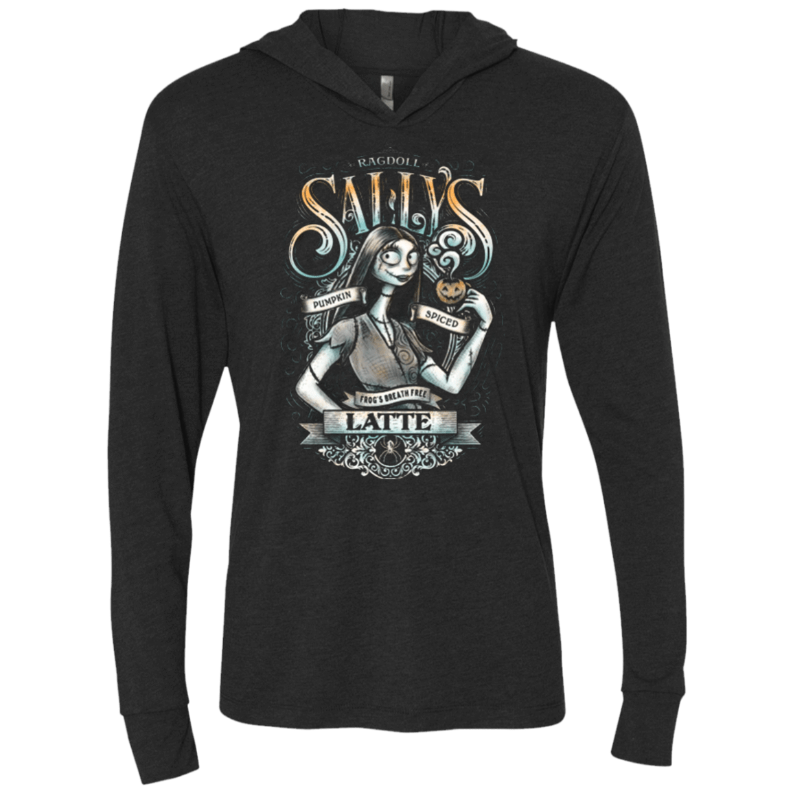 T-Shirts Vintage Black / X-Small SALLYS LATTE Triblend Long Sleeve Hoodie Tee