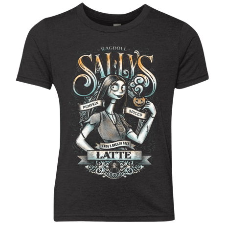 T-Shirts Vintage Black / YXS SALLYS LATTE Youth Triblend T-Shirt