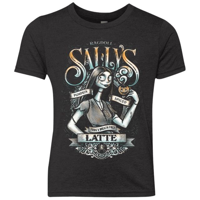 T-Shirts Vintage Black / YXS SALLYS LATTE Youth Triblend T-Shirt