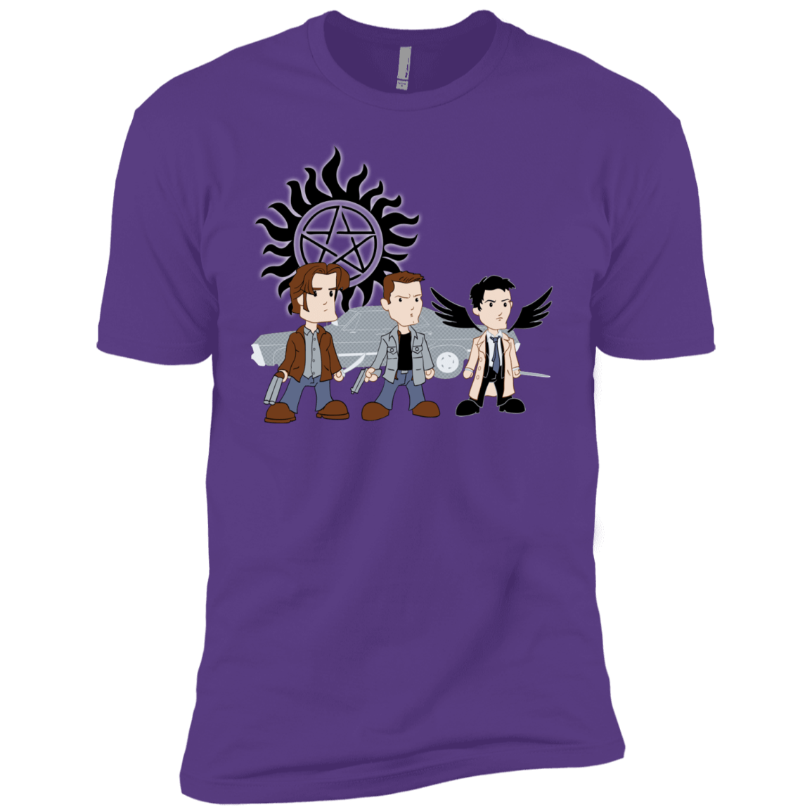 T-Shirts Purple Rush / YXS Sam, Dean and Cas Boys Premium T-Shirt