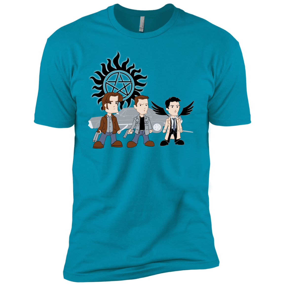 T-Shirts Turquoise / YXS Sam, Dean and Cas Boys Premium T-Shirt