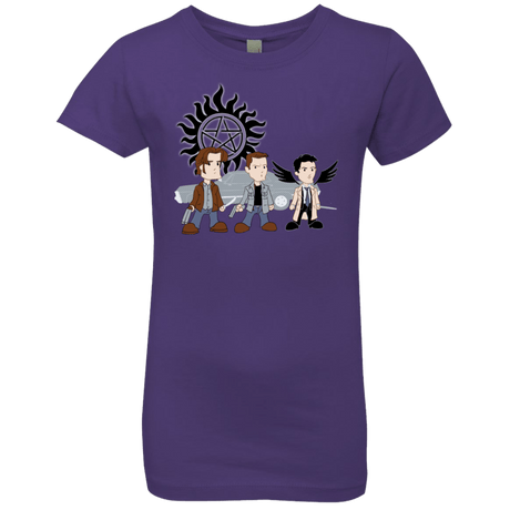 T-Shirts Purple Rush / YXS Sam, Dean and Cas Girls Premium T-Shirt