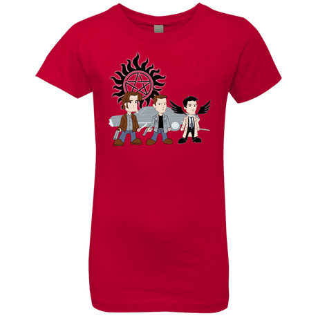 T-Shirts Red / YXS Sam, Dean and Cas Girls Premium T-Shirt
