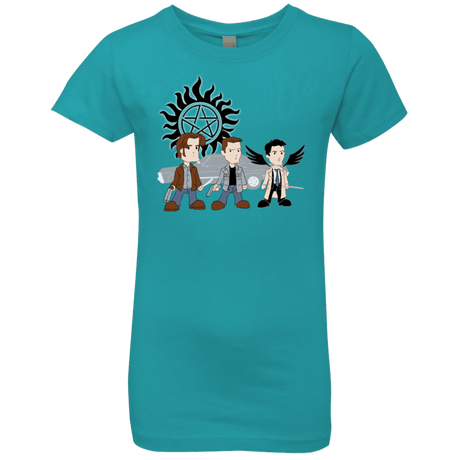 T-Shirts Tahiti Blue / YXS Sam, Dean and Cas Girls Premium T-Shirt