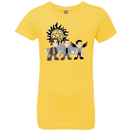 T-Shirts Vibrant Yellow / YXS Sam, Dean and Cas Girls Premium T-Shirt