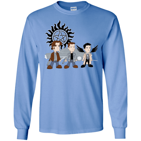 T-Shirts Carolina Blue / S Sam, Dean and Cas Men's Long Sleeve T-Shirt