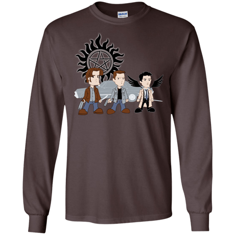 T-Shirts Dark Chocolate / S Sam, Dean and Cas Men's Long Sleeve T-Shirt
