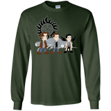 T-Shirts Forest Green / S Sam, Dean and Cas Men's Long Sleeve T-Shirt