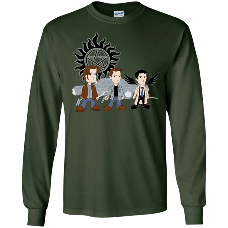 T-Shirts Forest Green / S Sam, Dean and Cas Men's Long Sleeve T-Shirt