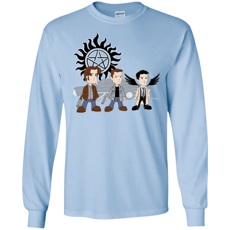 T-Shirts Light Blue / S Sam, Dean and Cas Men's Long Sleeve T-Shirt