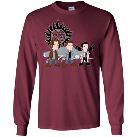 T-Shirts Maroon / S Sam, Dean and Cas Men's Long Sleeve T-Shirt