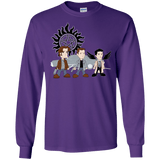 T-Shirts Purple / S Sam, Dean and Cas Men's Long Sleeve T-Shirt