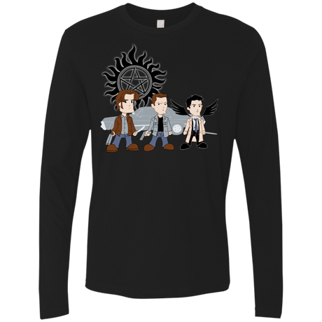 T-Shirts Black / S Sam, Dean and Cas Men's Premium Long Sleeve
