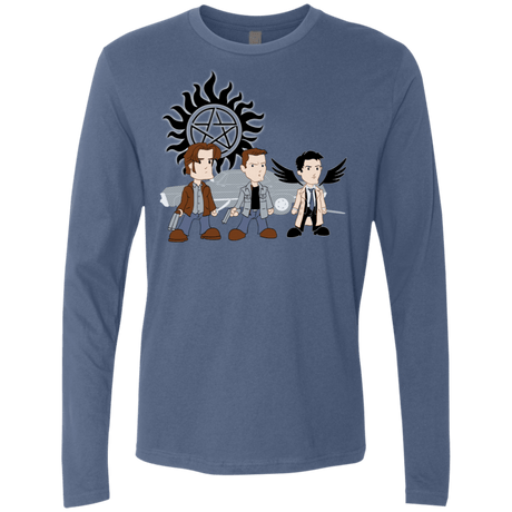 T-Shirts Indigo / S Sam, Dean and Cas Men's Premium Long Sleeve