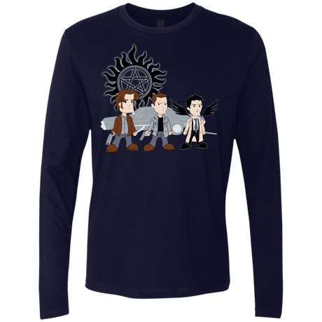 T-Shirts Midnight Navy / S Sam, Dean and Cas Men's Premium Long Sleeve