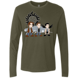 T-Shirts Military Green / S Sam, Dean and Cas Men's Premium Long Sleeve