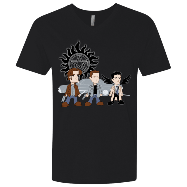 T-Shirts Black / X-Small Sam, Dean and Cas Men's Premium V-Neck