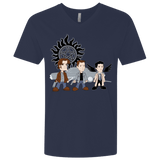 T-Shirts Midnight Navy / X-Small Sam, Dean and Cas Men's Premium V-Neck