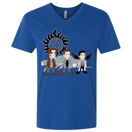 T-Shirts Royal / X-Small Sam, Dean and Cas Men's Premium V-Neck