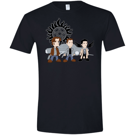 T-Shirts Black / X-Small Sam, Dean and Cas Men's Semi-Fitted Softstyle