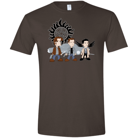 T-Shirts Dark Chocolate / S Sam, Dean and Cas Men's Semi-Fitted Softstyle