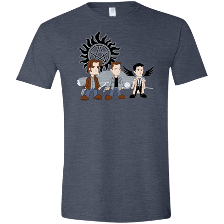 T-Shirts Heather Navy / S Sam, Dean and Cas Men's Semi-Fitted Softstyle