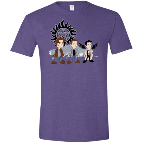 T-Shirts Heather Purple / S Sam, Dean and Cas Men's Semi-Fitted Softstyle