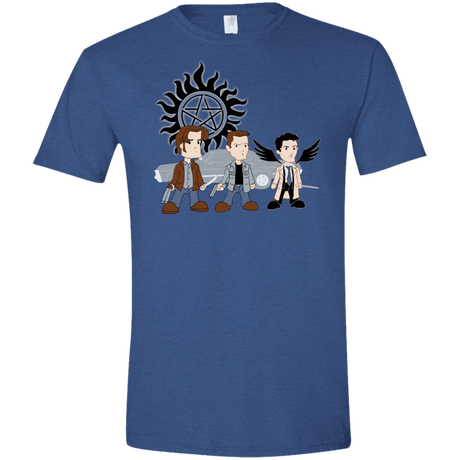 T-Shirts Heather Royal / X-Small Sam, Dean and Cas Men's Semi-Fitted Softstyle