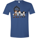T-Shirts Heather Royal / X-Small Sam, Dean and Cas Men's Semi-Fitted Softstyle