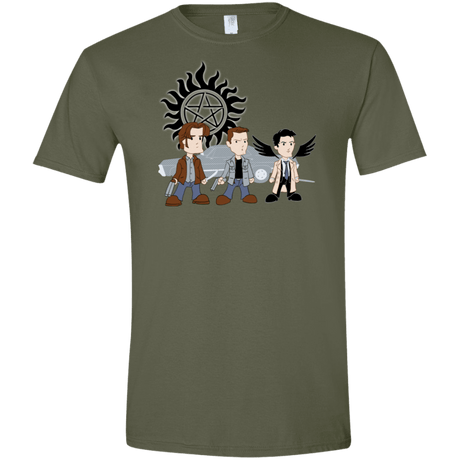 T-Shirts Military Green / S Sam, Dean and Cas Men's Semi-Fitted Softstyle