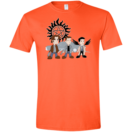 T-Shirts Orange / S Sam, Dean and Cas Men's Semi-Fitted Softstyle