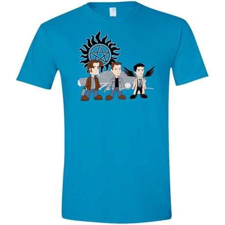 T-Shirts Sapphire / S Sam, Dean and Cas Men's Semi-Fitted Softstyle