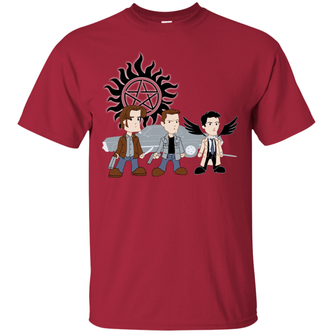 T-Shirts Cardinal / S Sam, Dean and Cas T-Shirt