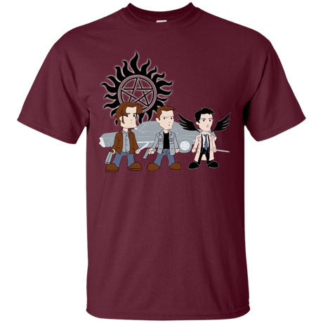 T-Shirts Maroon / S Sam, Dean and Cas T-Shirt