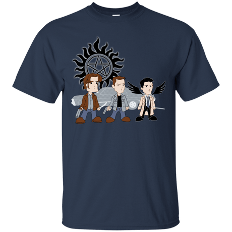 T-Shirts Navy / S Sam, Dean and Cas T-Shirt