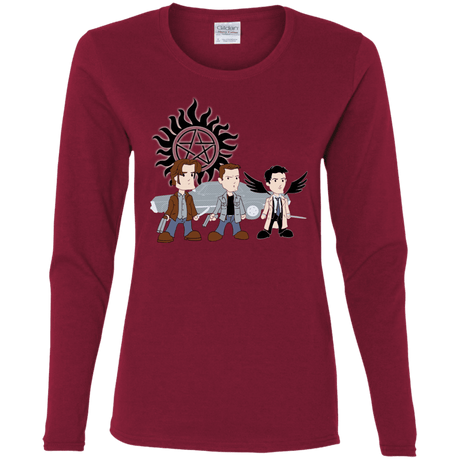T-Shirts Cardinal / S Sam, Dean and Cas Women's Long Sleeve T-Shirt
