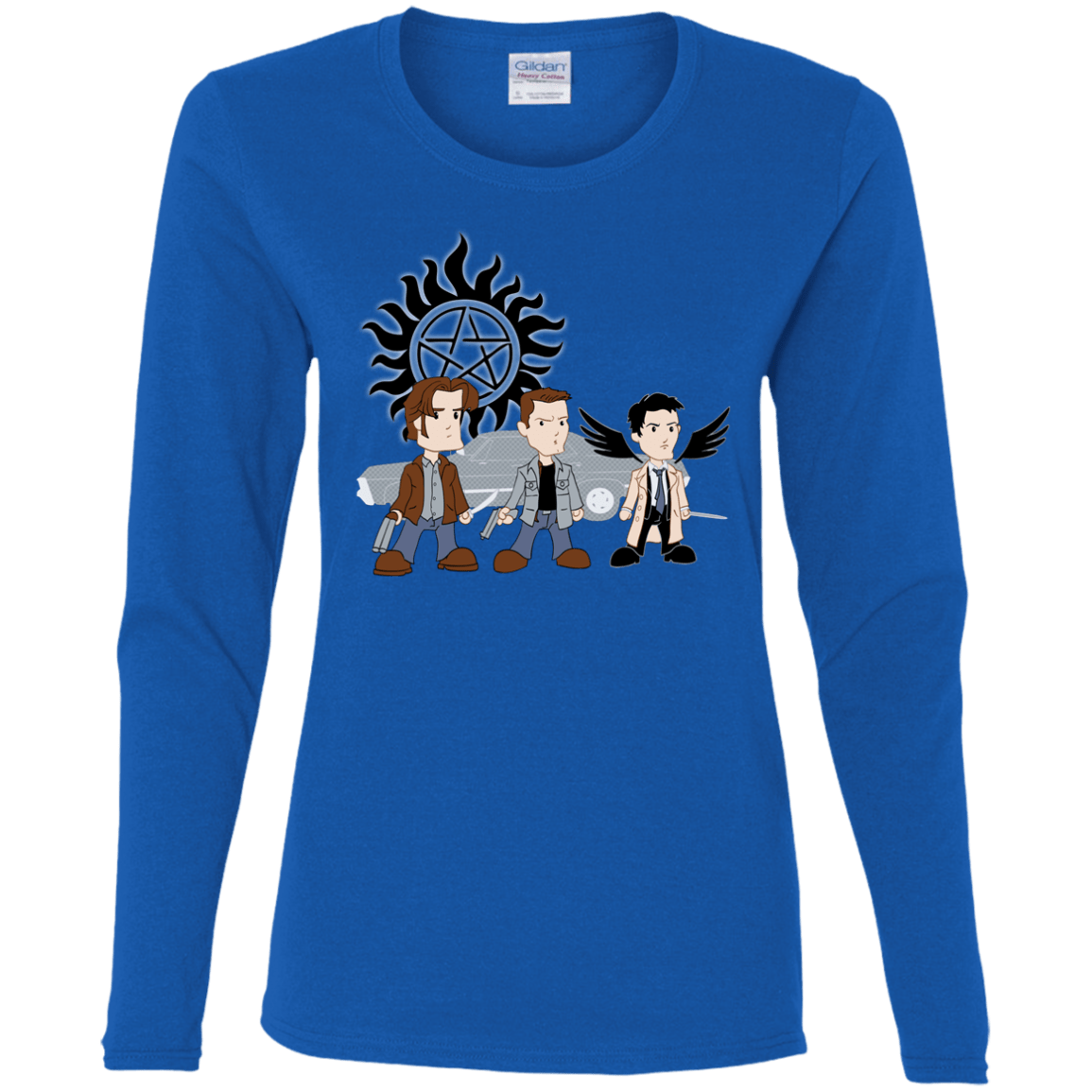 T-Shirts Royal / S Sam, Dean and Cas Women's Long Sleeve T-Shirt