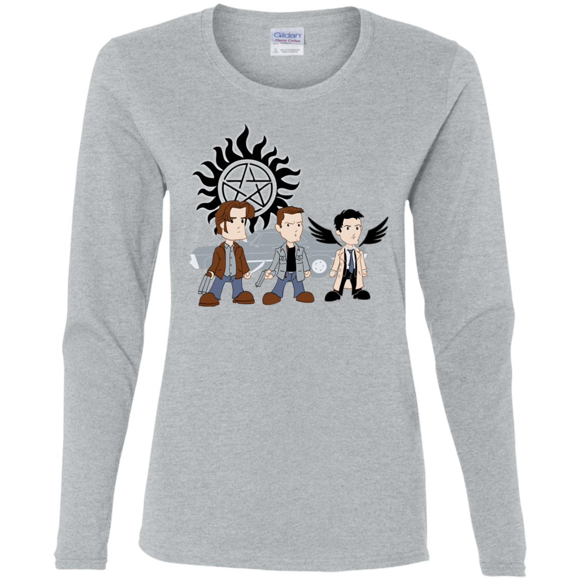 T-Shirts Sport Grey / S Sam, Dean and Cas Women's Long Sleeve T-Shirt