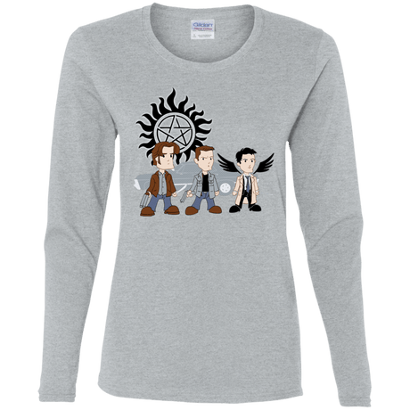 T-Shirts Sport Grey / S Sam, Dean and Cas Women's Long Sleeve T-Shirt