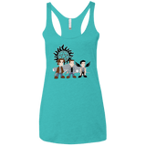 T-Shirts Tahiti Blue / X-Small Sam, Dean and Cas Women's Triblend Racerback Tank