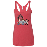 T-Shirts Vintage Red / X-Small Sam, Dean and Cas Women's Triblend Racerback Tank