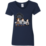 T-Shirts Navy / S Sam, Dean and Cas Women's V-Neck T-Shirt