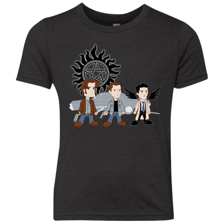 T-Shirts Vintage Black / YXS Sam, Dean and Cas Youth Triblend T-Shirt