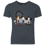 T-Shirts Vintage Navy / YXS Sam, Dean and Cas Youth Triblend T-Shirt