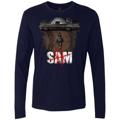 T-Shirts Midnight Navy / Small Sam Men's Premium Long Sleeve