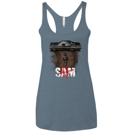 T-Shirts Indigo / X-Small Sam Women's Triblend Racerback Tank