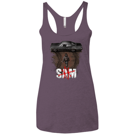 T-Shirts Vintage Purple / X-Small Sam Women's Triblend Racerback Tank