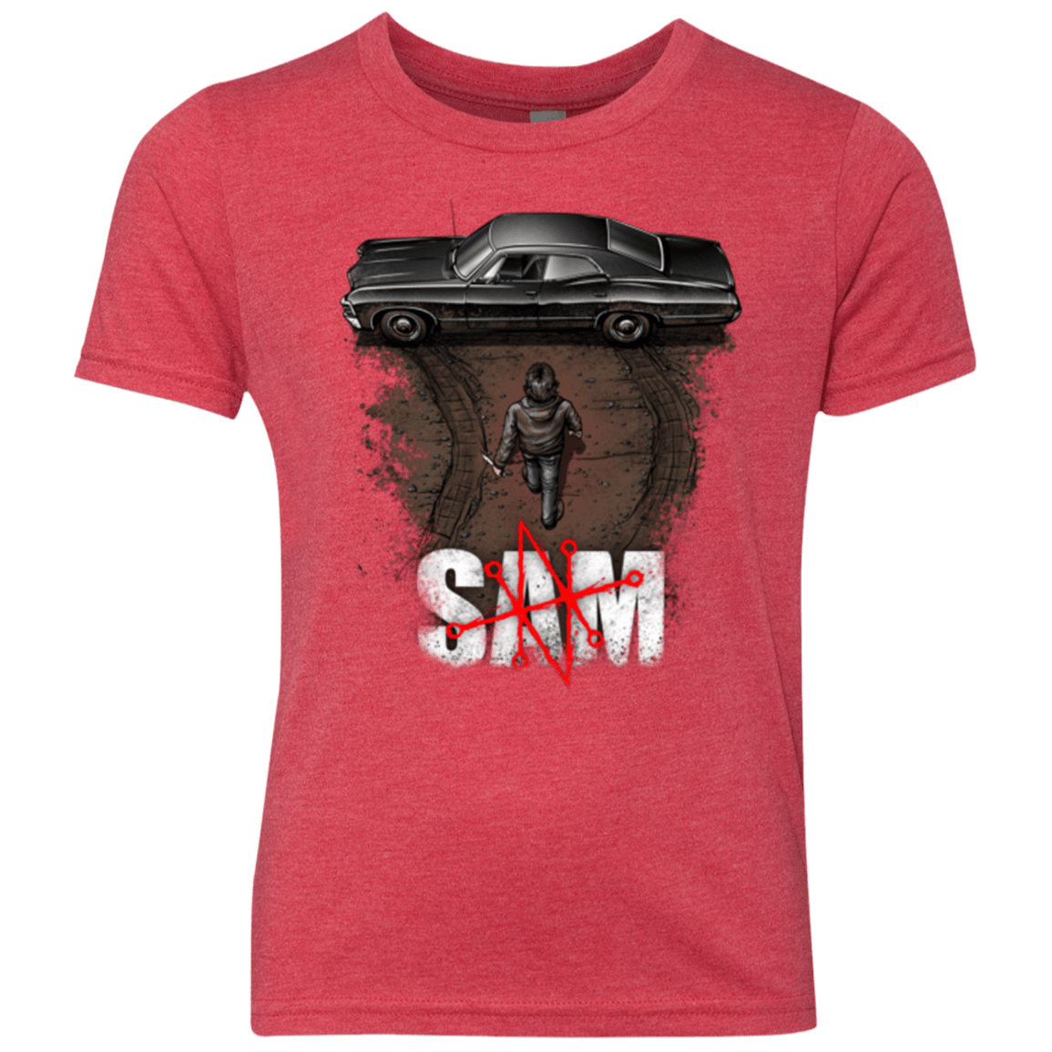 T-Shirts Vintage Red / YXS Sam Youth Triblend T-Shirt